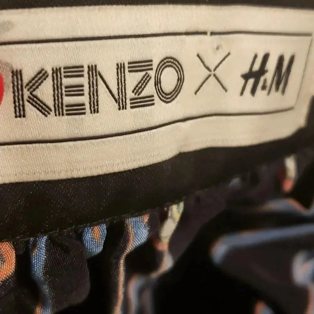 𝅺KENZO ×H&M 100% silk cute skirt size 2 NWOT - Picture 6 of 7